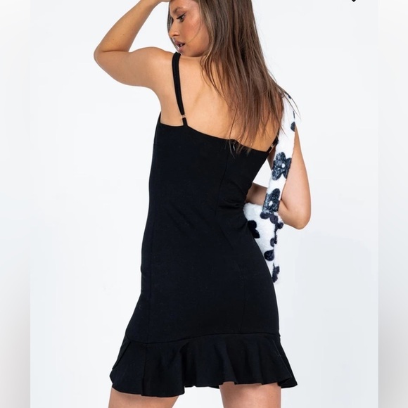 NWOT Princess Polly Kiribati Mini Black Spaghetti Strap Dress Size 6 - Picture 2 of 14